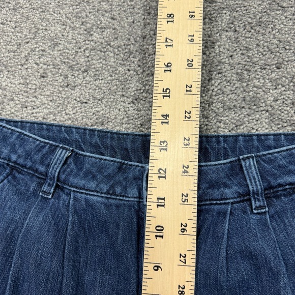 J.Crew Jeans Womens 29 Blue Wide Leg Medium Wash Denim Preppy City Casual Pocket - Picture 4 of 10